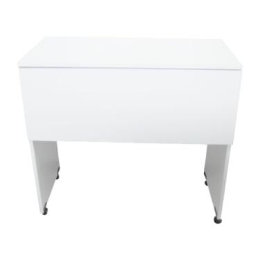 Imagem de Escrivaninha Para Notebook 100% MDF - Estudos Multiuso Dobrável Home Office Cor Branco - cód. 701MDFB