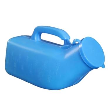 Imagem de predolo Homens xixi garrafa penico portátil masculino mictório xixi garrafa xixi coleção pote para viagem de carro crianças idosos, Azul