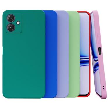 Imagem de Capa Capinha Case Compatível Motorola Moto G54 Silicone Aveludada Com Proteção De Câmera [NOBRE STORE] (ROXO)