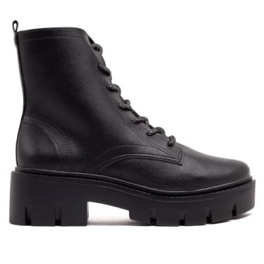 Imagem de Coturno Feminino Via Marte Tratorado Preto - 34