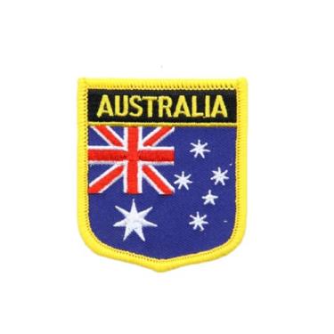 Imagem de Ruoming 1 PÇ Patch de bandeira da Austrália, bordado a ferro ou costurado, tático, militar, nacional da Austrália (Austrália)