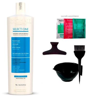 Imagem de Select One Prohall 1 Litro + 3Sachês/Cumbuca/Presilha