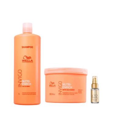 Imagem de Kit Enrich Shampoo, Máscara e Oil reflections - Wella - Wella Professi