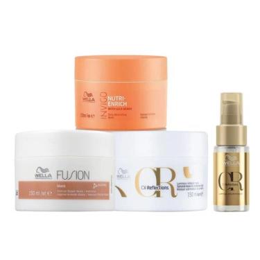 Imagem de Kit Cronograma Capilar 150ml + Oil Reflections 30ml - Wella - Wella Pr