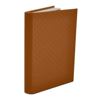 Imagem de LIVRO-CAIXA MDF COM REVESTIMENTO EM PU CARAMELO 32cm - Mart
