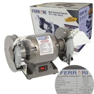 Imagem de Moto Esmeril 1/2 Cv Bivolt Ferrari Me-6 0,5 Cv 110/220v, Bivolt
