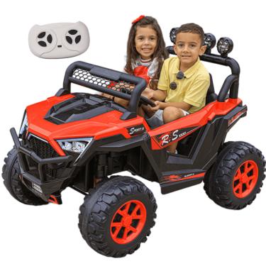 Imagem de Carro Eletrico Zippy Toys Jipe UTV RS1000 12V Controle Vermelho