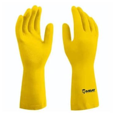 Imagem de Luva de Latex Forrada Amarela - Imbat