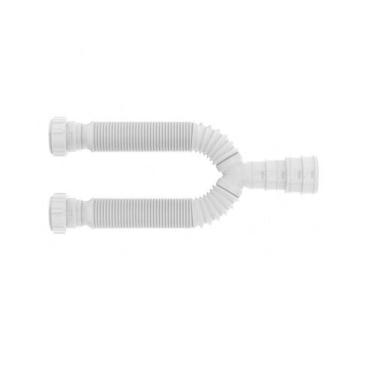 Imagem de Sifão Tubo Extensivo Duplo Universal Corrugado Blukit - 030205, Branco