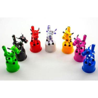 Imagem de kit com 2 Brinquedo Dançante Vaquinha Mole Miniatura - RD Store