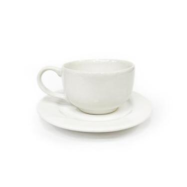 Imagem de Conjunto Com 12 Xícaras De Chá Porcelana Com Pires 100ML - Casa Onze