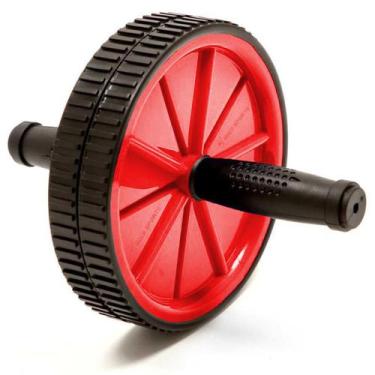 Imagem de Roda Abdominal Dupla Gold Sports Action, Unissex, Único, Vermelho