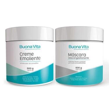 Imagem de Kit Creme Emoliente Trieta 10%, Máscara Calmante Beta-Glucan Buona Vit