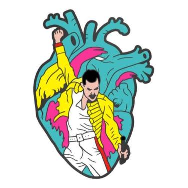 Imagem de Pin Coração Freddie Mercury - Lab Pins