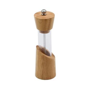 Imagem de Moedor de tempero bamboo e acrilico 4,7 x 16cm - Niazitex, Única