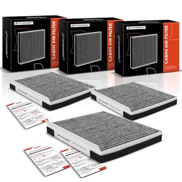 Imagem de A-Premium Filtro de ar de cabine de 3 peças com carvão ativado compatível com veículos Hyundai, Kia e Genesis - Equus, Genesis, Santa Fe, K900, Stinger, Telluride, G70, G80, G90, GV80 - Substituição #