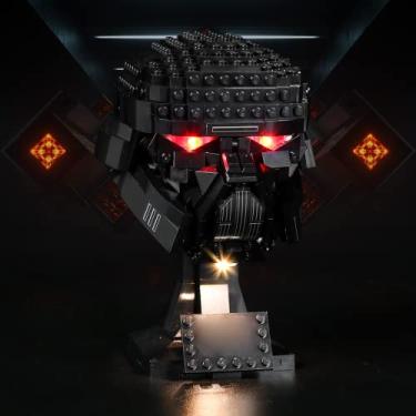 Imagem de Bourvill LED Lights Kit for Lego Star Wars Dark Trooper Helmet - Lights Set Compatible with Lego 75343 Set -Classic Version (Lights Kit Without Model)