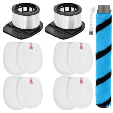 Imagem de Leadaybetter Filtro de escova IZ462H para aspirador de pó sem fio Shark IZ462H IZ483H IZ482H IZ440H IZ441HBRN Vertex, peça XHF161H e 617FJ140, 1 rolo de escova, 2 HEPA e 4 filtros de espuma e feltro