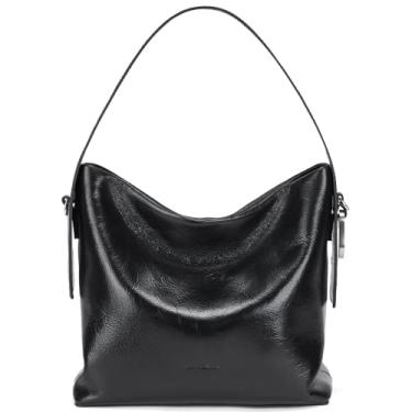 Imagem de LA FESTIN Hobo Bolsa elegante bolsa tiracolo bolsa de ombro bolsa com alça ajustável Hobo bolsa para mulheres, Preto, 8.07 * 4.13 * 6.89 inches