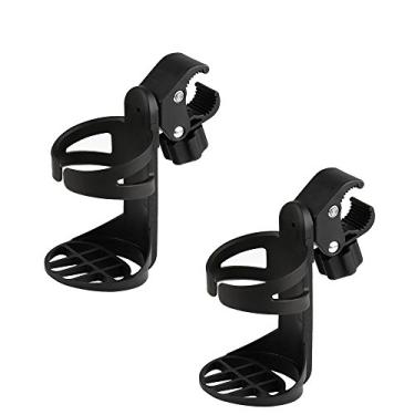 Imagem de Suporte para copo de bicicleta Accmor, suporte para garrafa de água de bicicleta, suporte universal para garrafas de tamanho grande, suporte de bebida com rotação de 360 graus para bicicleta, carrinho de bebê, cadeira de rodas, andador, Embalagem com 2, 2 pack