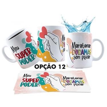 Imagem de Caneca 325ml Dorama Dorameira Currículo da Dorameira K-Drama - LARANJA