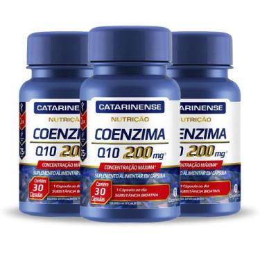 Imagem de Kit 3 Coenzima Q10 200mg Catarinense 30 cápsulas