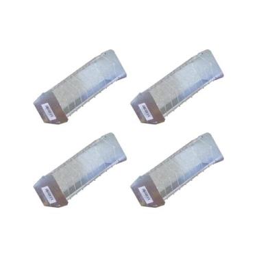 Imagem de Kit Comedouro para Aves com 4 Peças 30cm, Aço Galvanizado - Metalfer