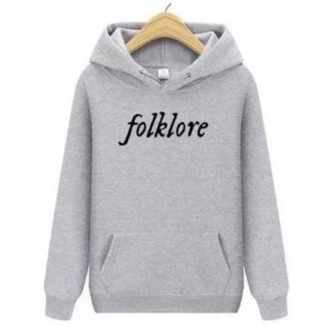 Imagem de Blusa Moletom Canguru Taylor Swift Folklore Novidade! - SEMPRENALUTA ,