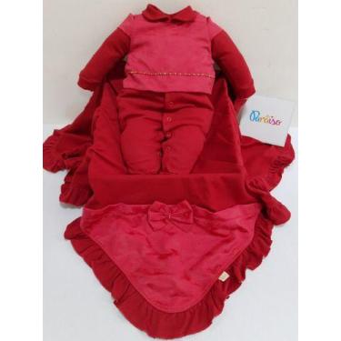 Imagem de Saida Maternidade Paraiso Bebê Menina Macacao Enxoval 10631 - Paraíso,