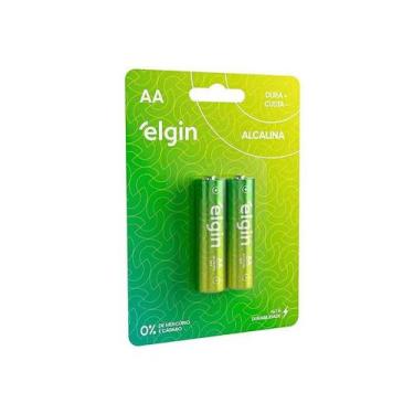 Imagem de Pilha Alcalina Aa2 Elgin Cartela Com 02 Unidades - Pç / 2