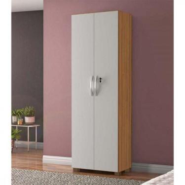 Imagem de Armario Notável Multiuso 2 Portas Com Chave Freijo/Off White - NOTÁVEL