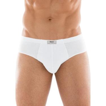 Imagem de Cueca Slip Mash Basic 074.58 Ajuste Perfeito 100% Algodão, Branco, GG