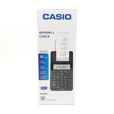 Imagem de Calculadora Casio Hr-8Rc 12 Dígitos Com Bobina - Preto