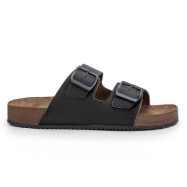 Imagem de Sandália Papete Nathos CARIBE  Masculina - PRETO-Masculino