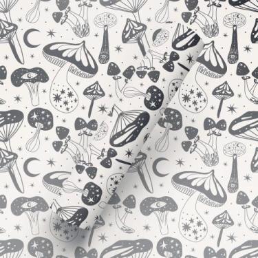Imagem de Papel De Parede Adesivo Tema Psicoldélico Cogumelos Sala E Quarto - Ba