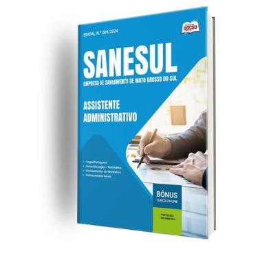 Imagem de Apostila SANESUL - MS - Assistente Administrativo