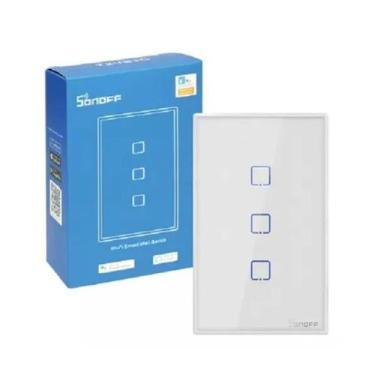 Imagem de Interruptor Inteligente de Parede Sonoff T2US3C Bivolt Branco