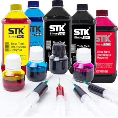 Imagem de Kit 5 Tintas Stkink Compatível Advantage 667 667XL 2874 2774 2376 60K46A 800ml