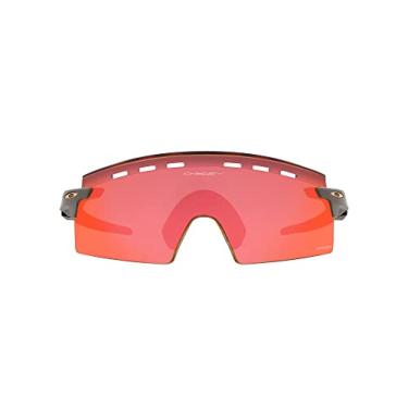Imagem de Oakley Óculos de sol masculino armação ônix fosca, lentes Prizm Trail Torch, 39 mm, Vermelho, 39mm