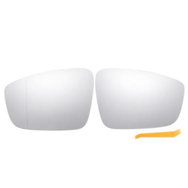 Imagem de ACROPIX Vidro retrovisor do carro lado esquerdo direito para Volkswagen Beetle para Volkswagen Jetta 2011-2015 com placa de suporte - Pacote com 2