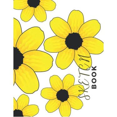 Imagem de Sketchbook: 8.5 x 11 120 Pages Sunflower Blank Notebook for Writing, Sketching, Drawing & others.