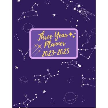 Imagem de Three Year Planner 2023-2025: 8.5 x 11: 3-year Monthly Calendar Planner January 2023 Up to December 2025 For To do list Organizer And 36 and Monthly goals (MIND GOALS,BODY GOALS)