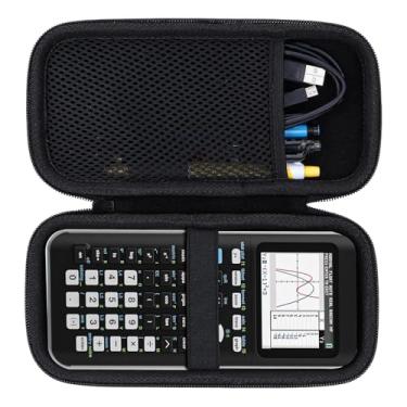 Imagem de Bolsa de Armazenamento para Calculadora Gráfica, Estojo Rígido, Caixa de Transporte de Viagem de Nylon EVA para TI 84 Plus CE, Com Bolso de Malha, Forro de Veludo, Alça de Mão