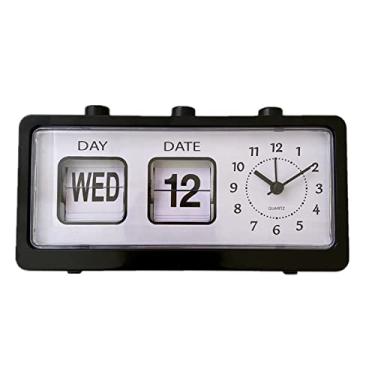 Imagem de Despertador Digital, Elegante Sala de Estudo de Escritório, Mesa Infantil, Despertador, Luz de Fundo, Calendário de Soneca, Tela de Mesa, Tempo, Temperatura, Calendário (BLACK)