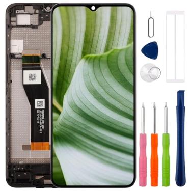 Imagem de [com moldura] Conjunto de digitalizador de tela sensível ao toque SWARK LCD para Moto E13 [6,5 polegadas] Substituição do conjunto de digitalizador de tela sensível ao toque com kit de ferramentas de