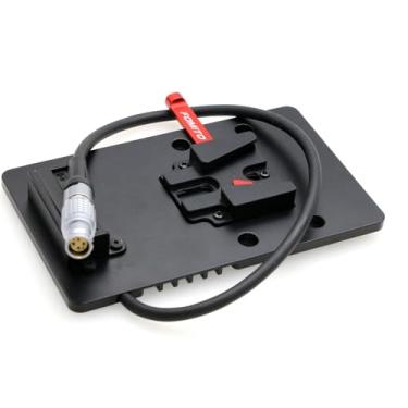 Imagem de ZBLZGP Placa de bateria de montagem traseira V-Port Cabo de alimentação fêmea de 6 pinos para câmera DJI Ronin 4D RED