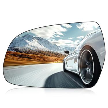 Imagem de SYKRSS Vidro espelhado do lado esquerdo do motorista 8F0857535F compatível com Audi A4 A4 Quattro A3 A3 Quattro S4 S5 A5 A5 Quattro RS5 2010-2017, espelho retrovisor esquerdo vidro convexo (sem placa