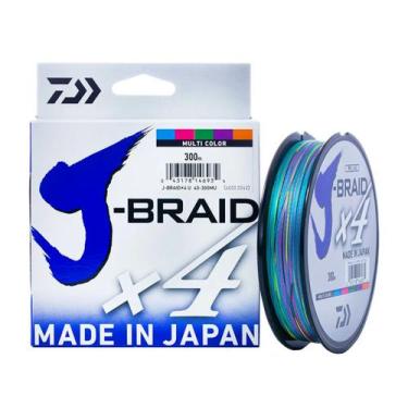 Imagem de Linha Multifilamento Daiwa J-Braid 4x Multicolor - Várias Bitolas 300 
