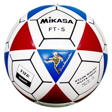 Imagem de Mikasa Bola de futebol FT5 Goal Master, azul/vermelho/branco, tamanho 5