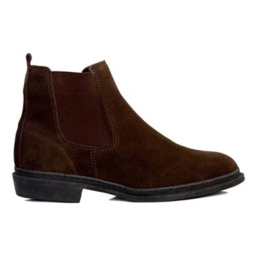 Imagem de Botina Texana Masculina Bota Chelsea Em Couro Camurça - USEVRSTORE, Ma
